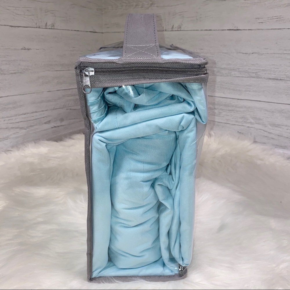 ✨RESTOCKING SOON✨Full 6pc Ice Blue Bedsheets - Picture 3 of 5